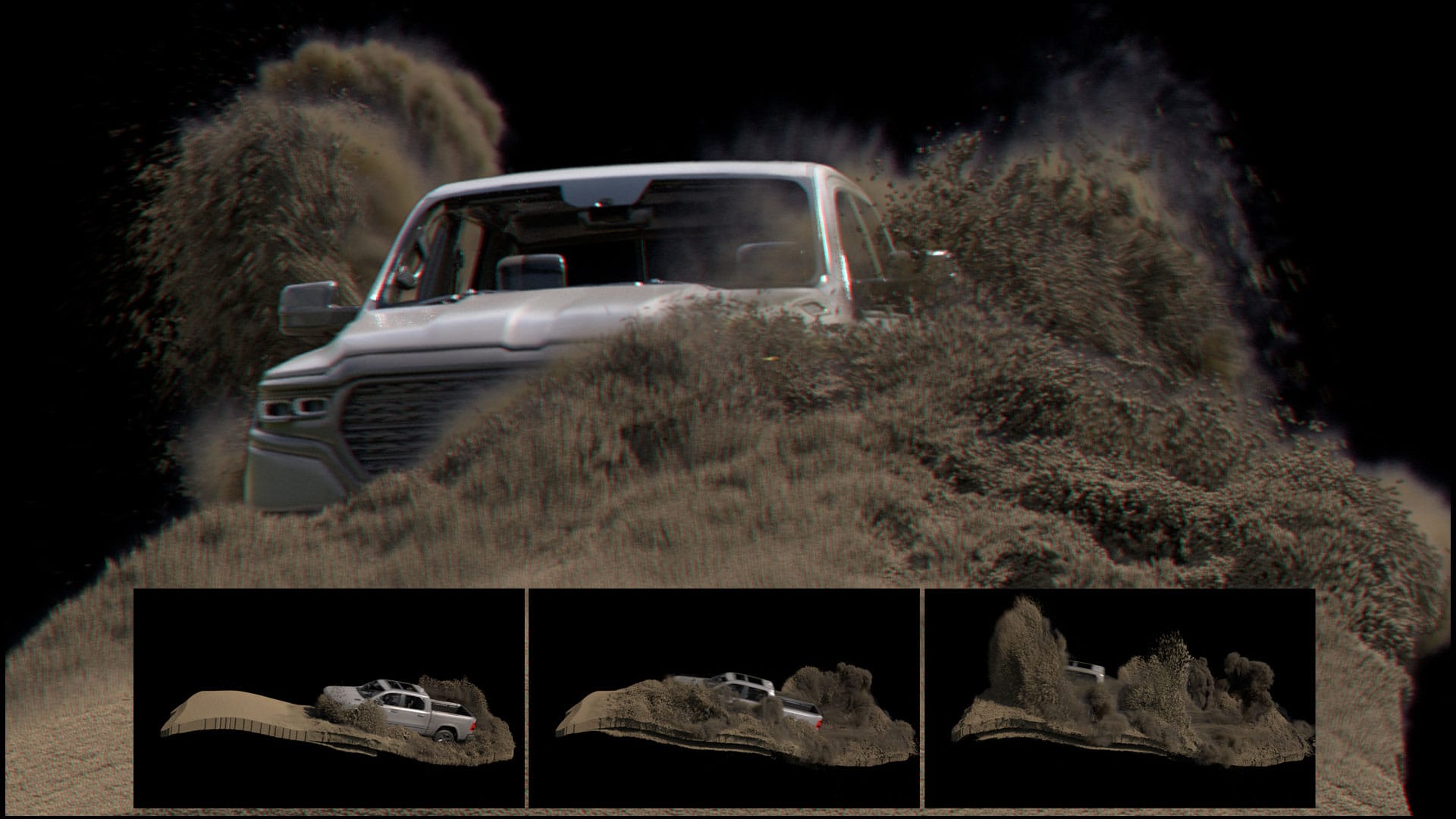 Cinematic Sand & Dust Simulations using Houdini